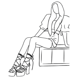 Kim Jisoo Blackpink Line Art