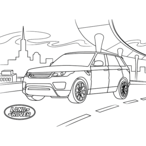 Land Rover Drawing