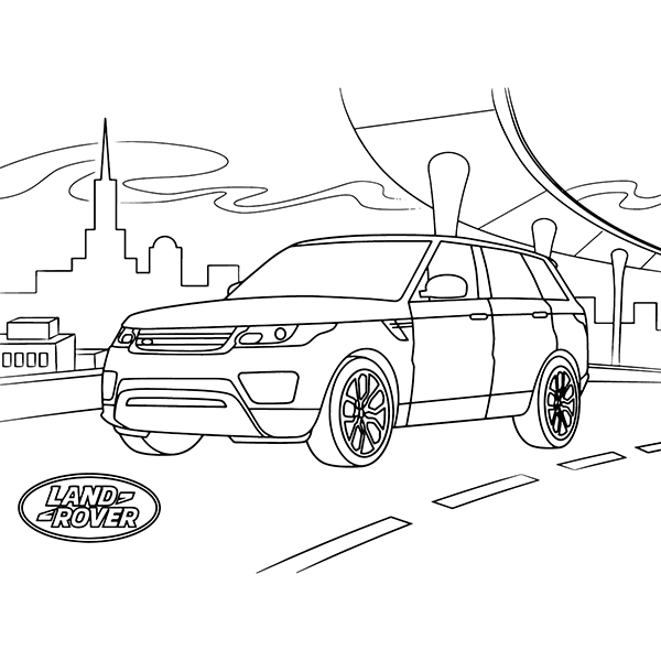 Land Rover Drawing