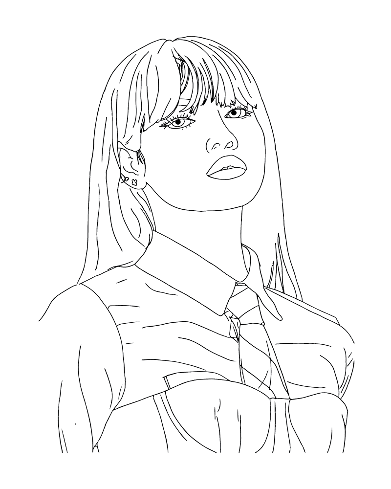 Lisa Blackpink Hand Draw