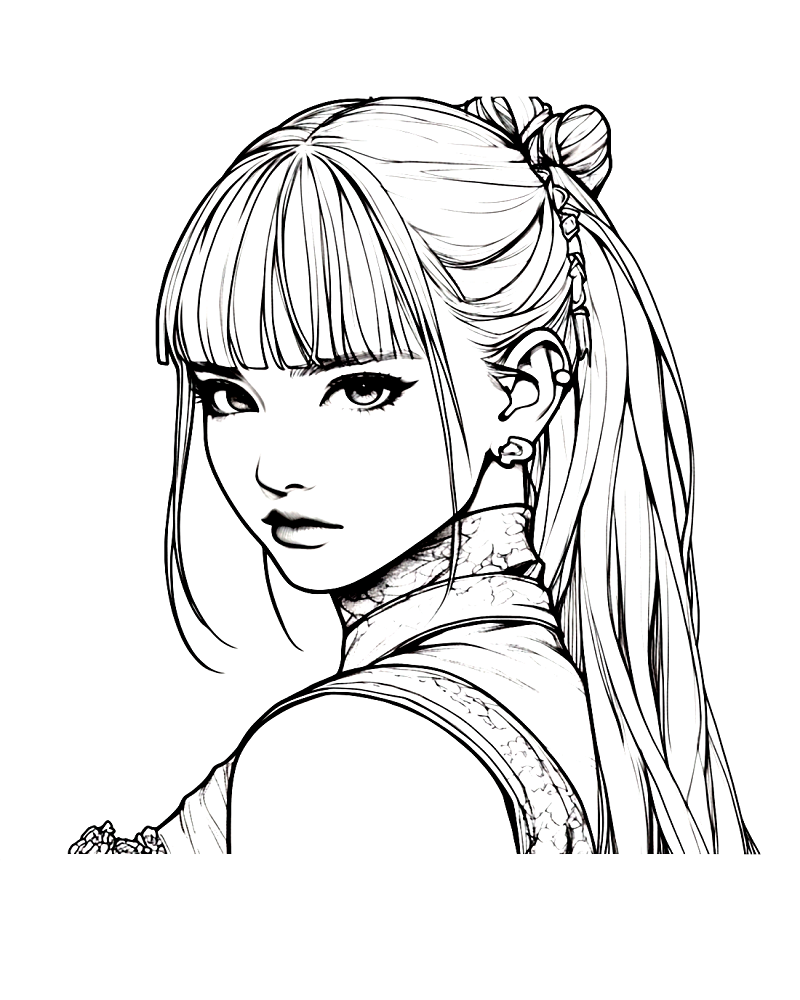Lisa Blackpink coloring pages