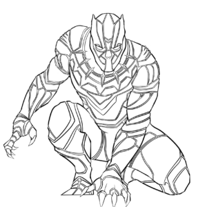 Marvel Black Panther Coloring Pages