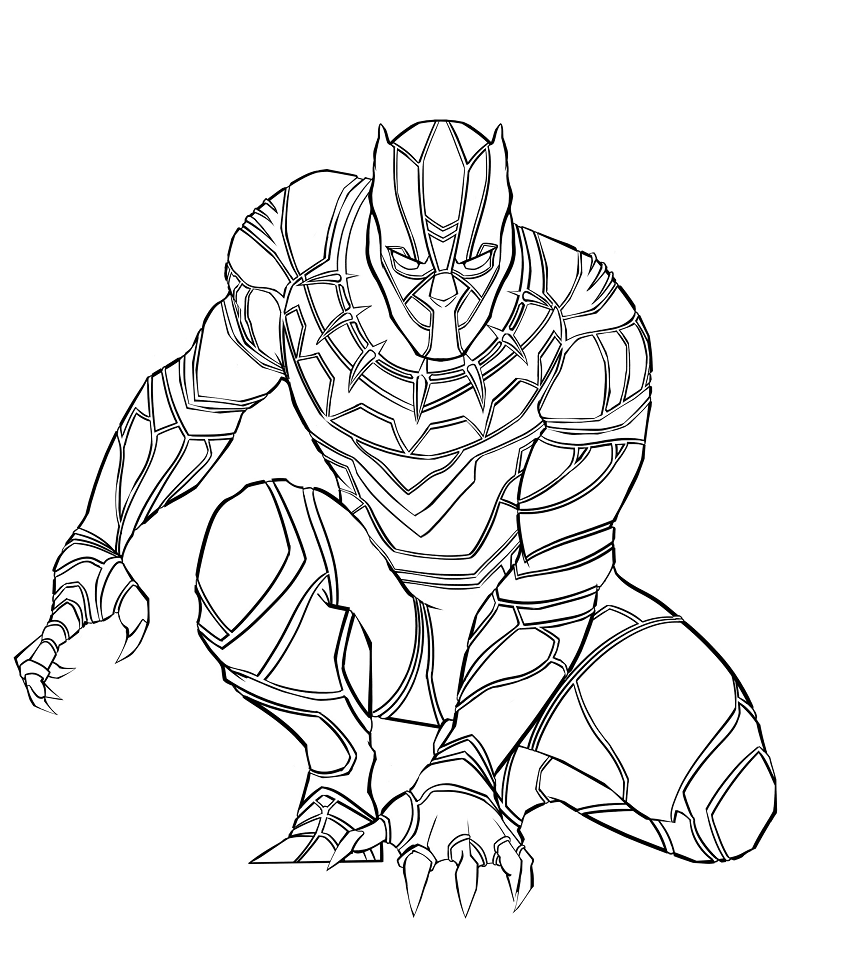 Marvel Black Panther Coloring Pages