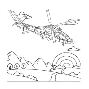 Mi Mi 26 helicopter coloring pages