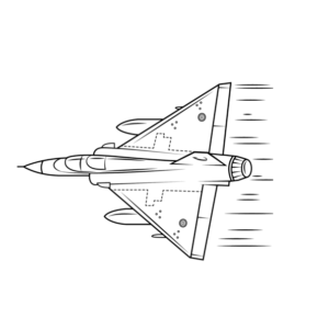 Mirage 2000 coloring page