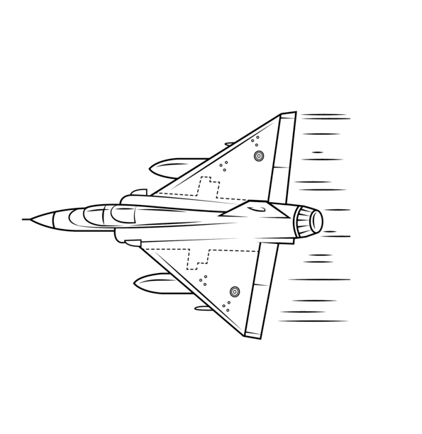 Mirage 2000 coloring page