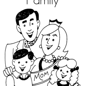 Mothers Day with Happy Family