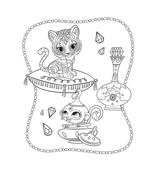 Nahal the Tiger and Tala the Monkey