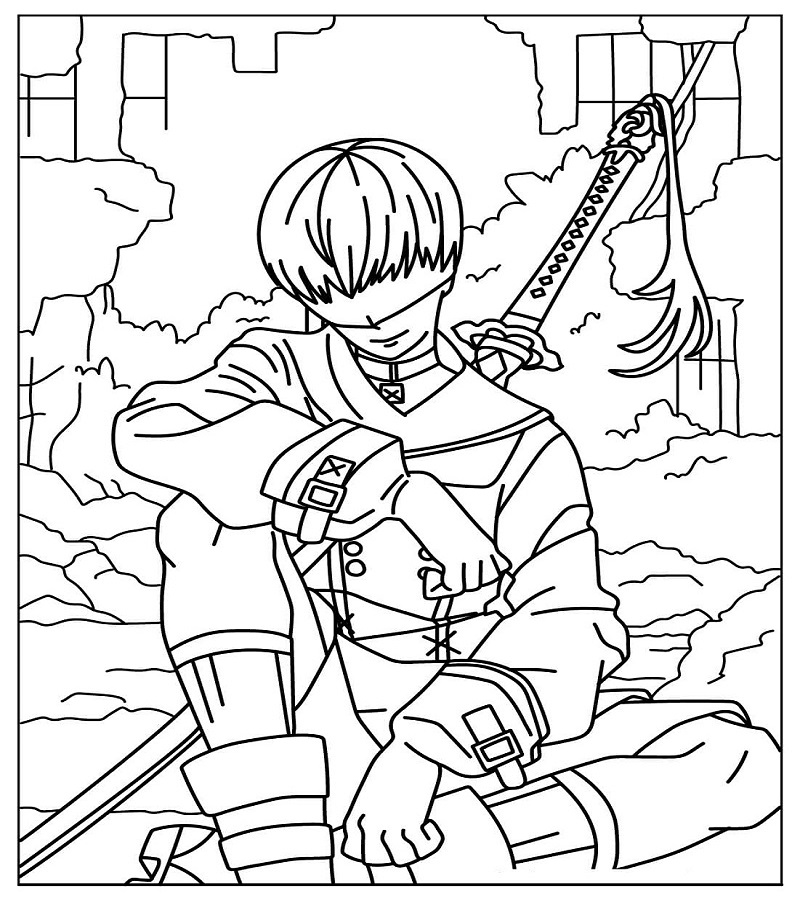 NieR Automata Printable Picture