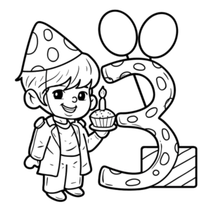 Number 3 Coloring Page