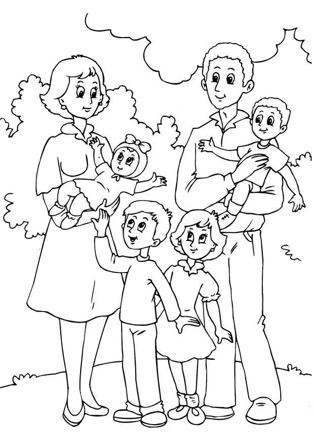 Parents and Four Children