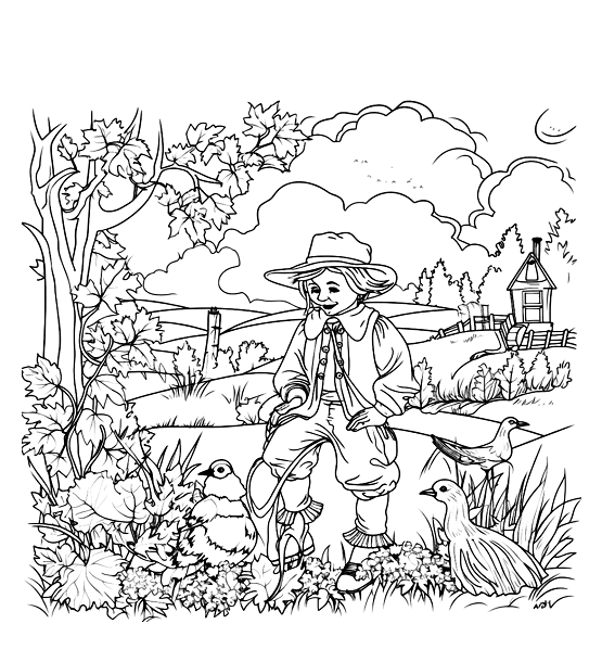 Picture of a scarecrow