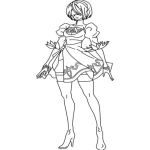 Pretty 2B of NieR Automata