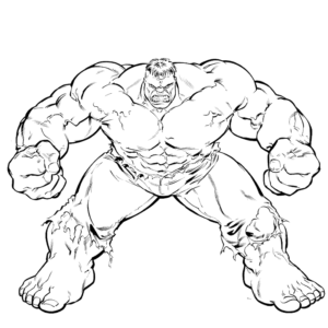 Printable Strong Incredible Hulk