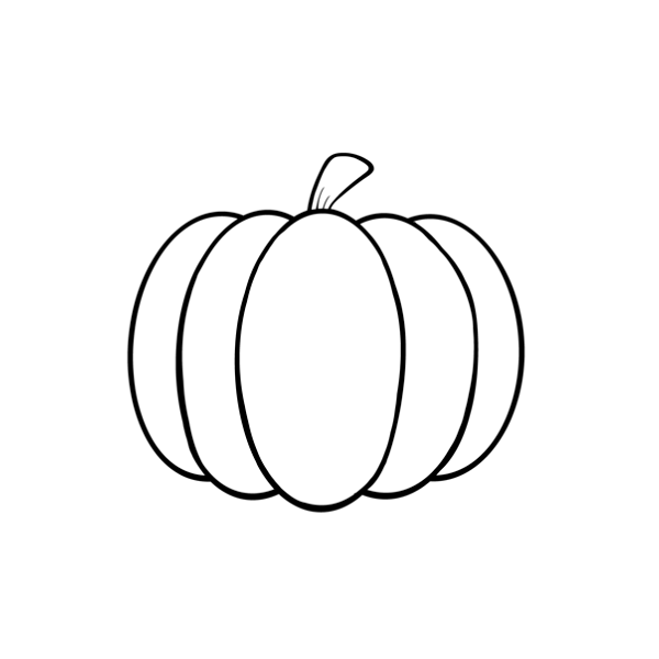 Pumpkin Color Drawing
