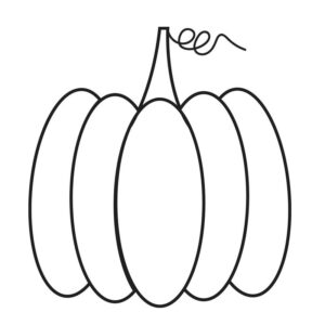 Pumpkin drawing for kids