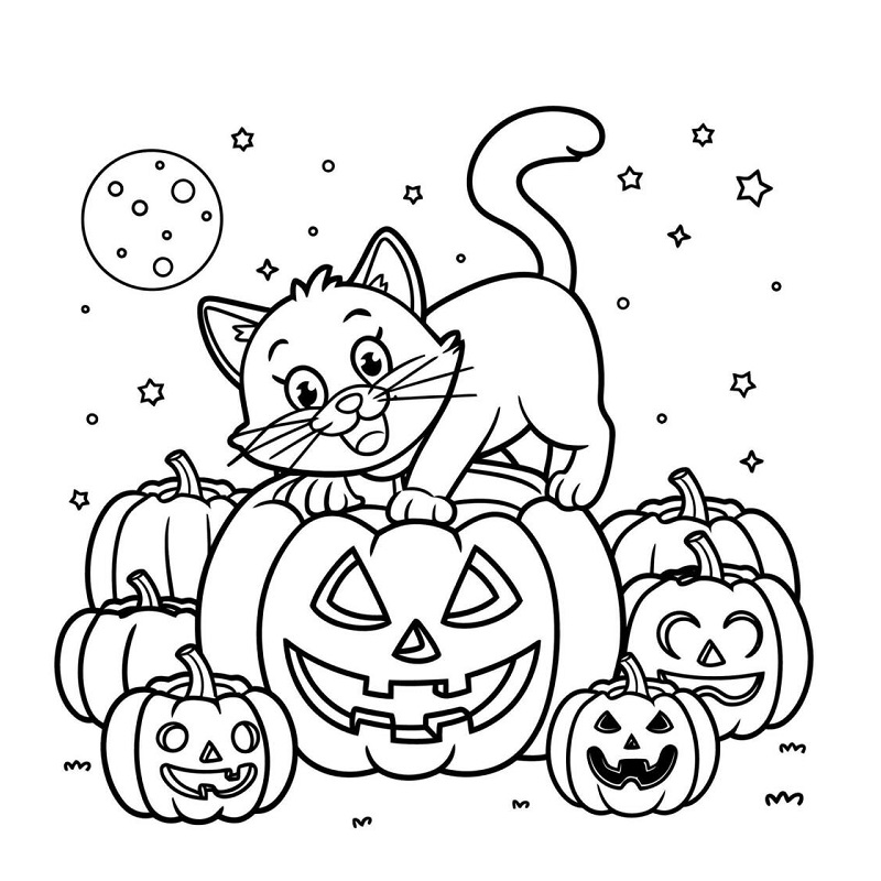 Pumpkin drawing halloween easy