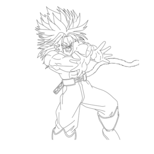 Saiyan Axess coloring page