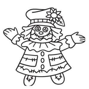 Scarecrow cartoon drawing