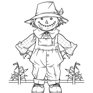 Scarecrow face paint