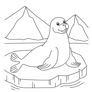 Seal coloring sheet