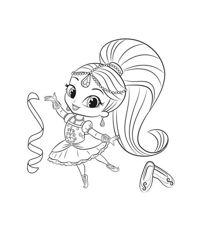 Shimmer Doing Ballet