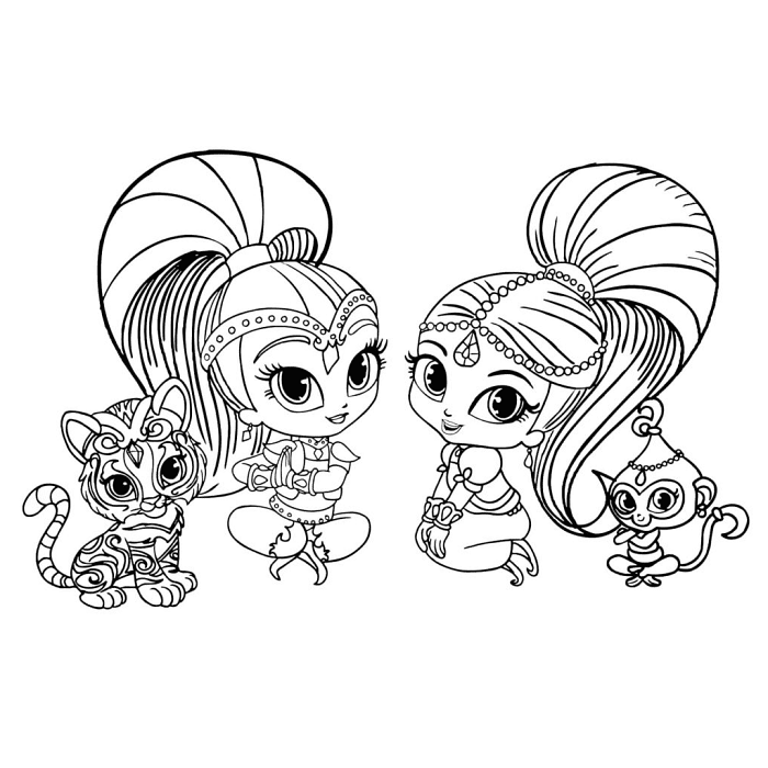 Shimmer Shine Tala and Nahal