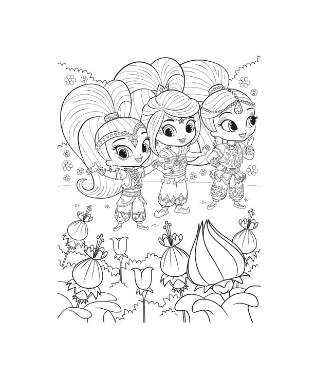 Shimmer and Shine with Leah in a Fairy Land