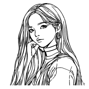 Solo Portraits blackpink coloring pages