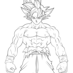 Son Goku printable coloring pages