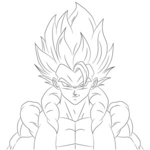 Son Goku printable coloring pages pdf free download
