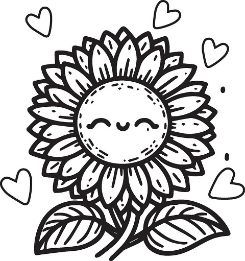 Sunflower images drawing