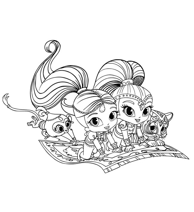 Tala and Nahal are Shimmer and Shines pets