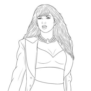 Taylor Swift coloring pages print