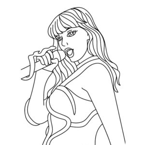 Taylor Swift simple drawing