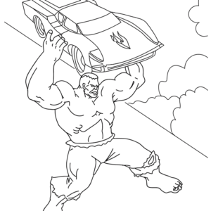 The Hulk A Demolishing Car