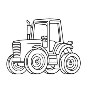 Tractor coloring pages pdf