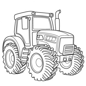 Tractor coloring pages pdf free download