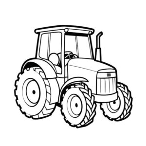 Tractor coloring pages printable