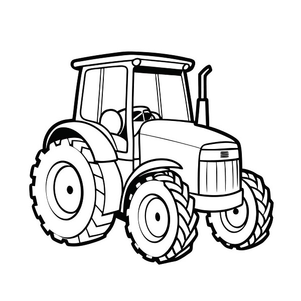 Tractor coloring pages printable
