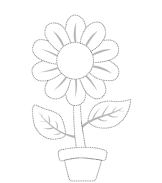 Sunflower dot to dot