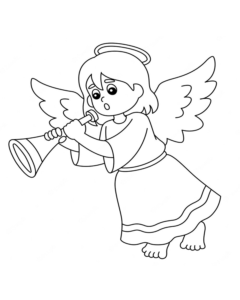 Angel Pictures to color online