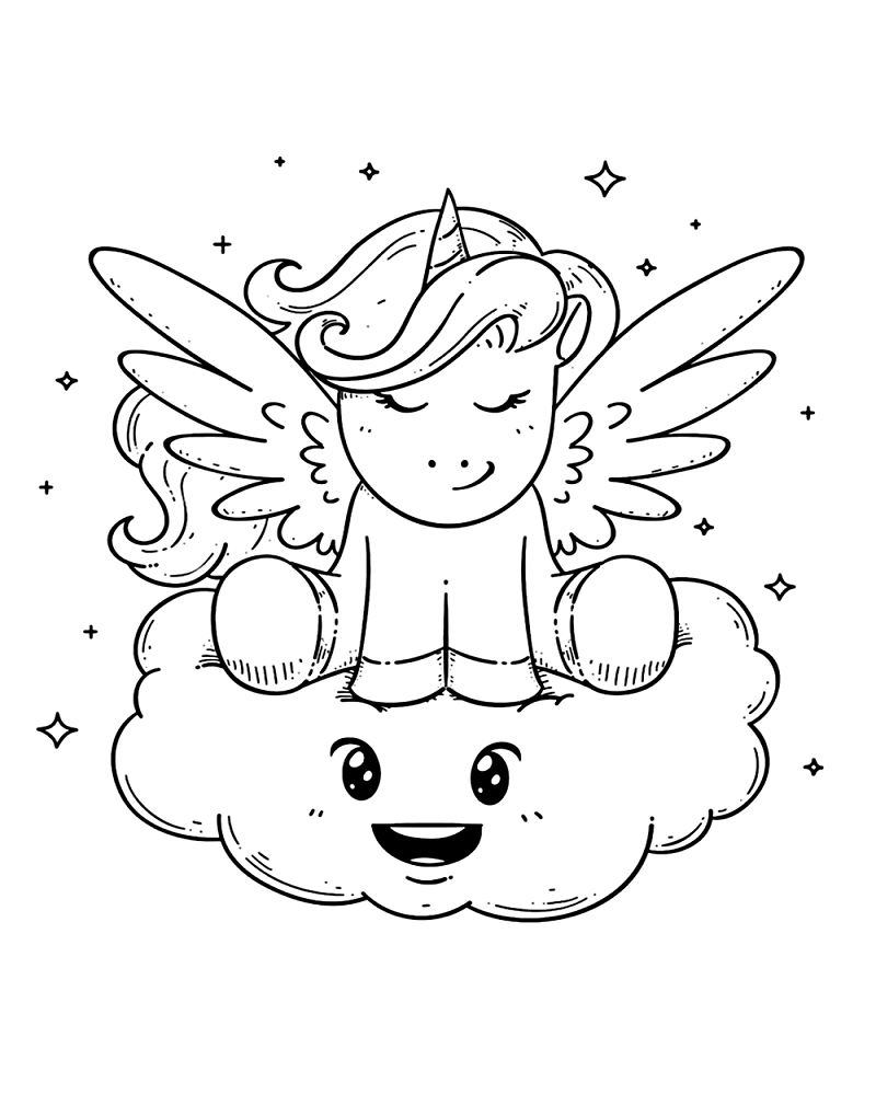 Angel Pony coloring pages