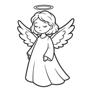 Angel color drawing