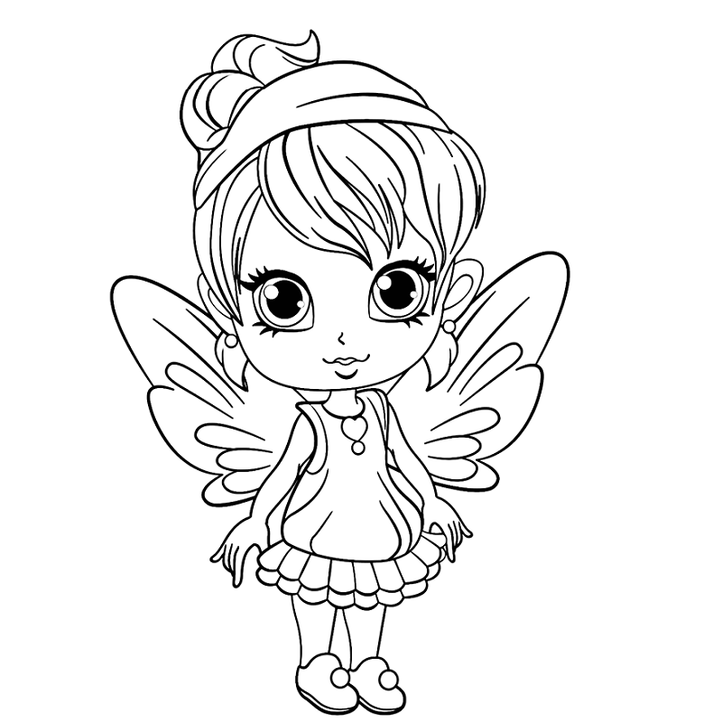 Cute baby angel coloring pages