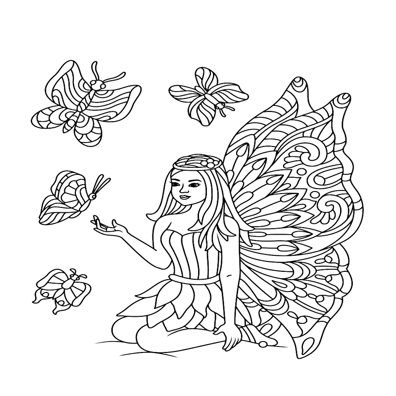 Angel pictures to color