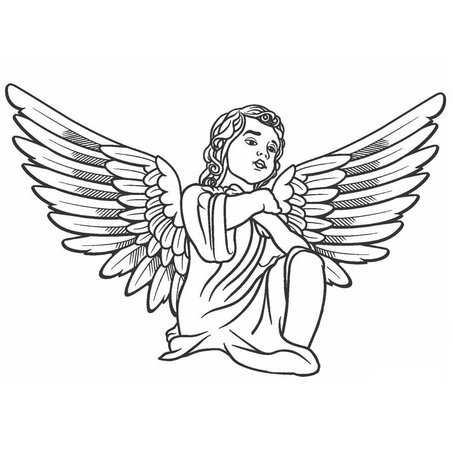 Angel coloring pages printable free