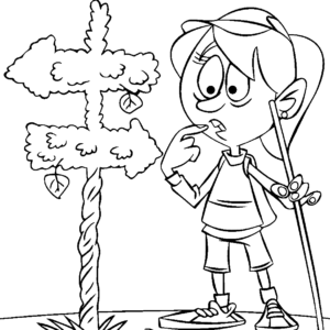 Camping Girl lost Her Way