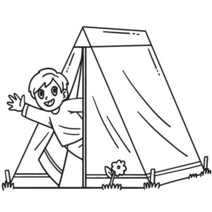Camping coloring pages printable pdf