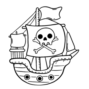 Coloring Pages Pirate Ship